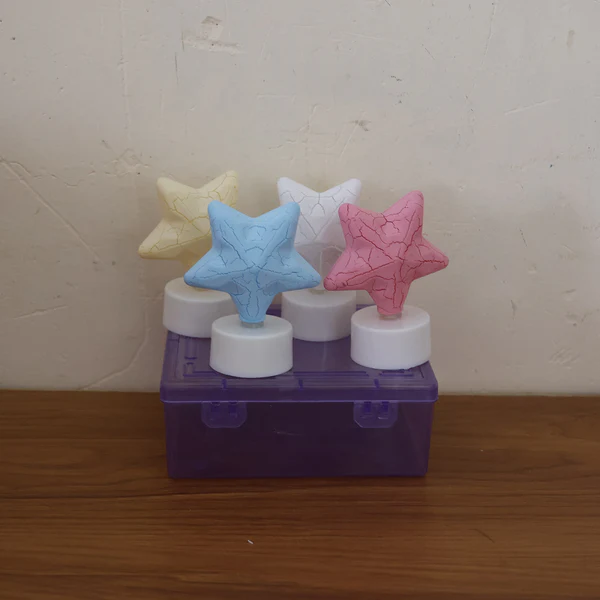 Star Shape Decorative LED Tealight Candles (4 Pc)