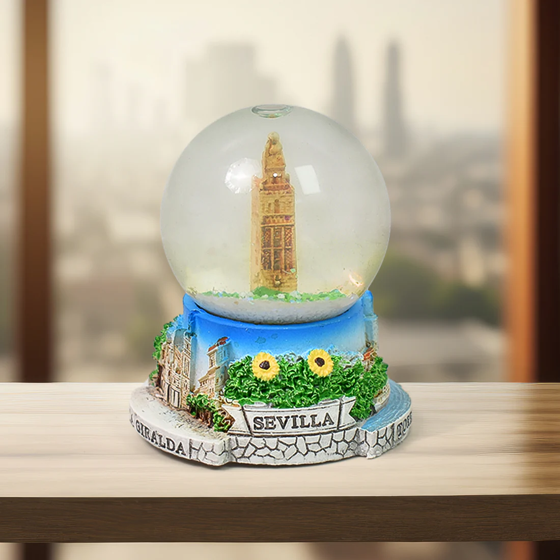 Decorative Snow Globe Showpiece for Desk Table Office Decor