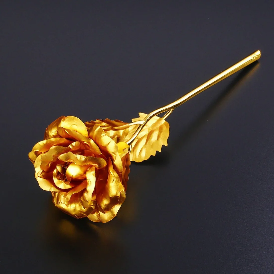 Golden Rose Decorative Flower Set for Ho...