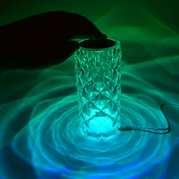 Crystal LED Touch Table Lamp with Remote Control Decor