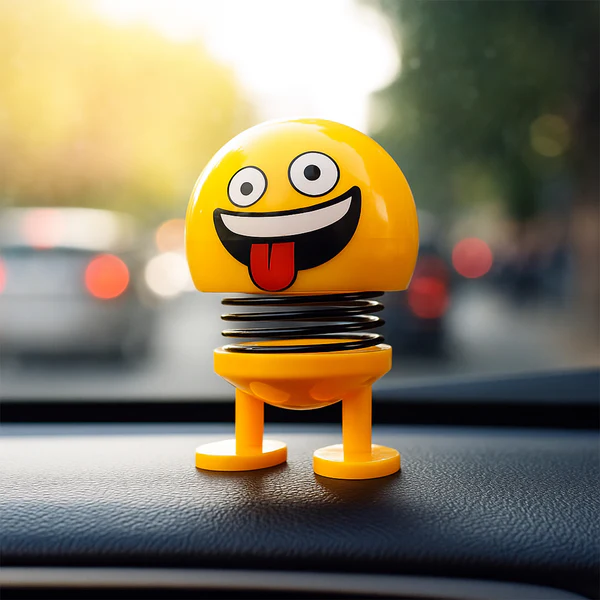 Spring Emoji Bobble Head Dolls Set of 6