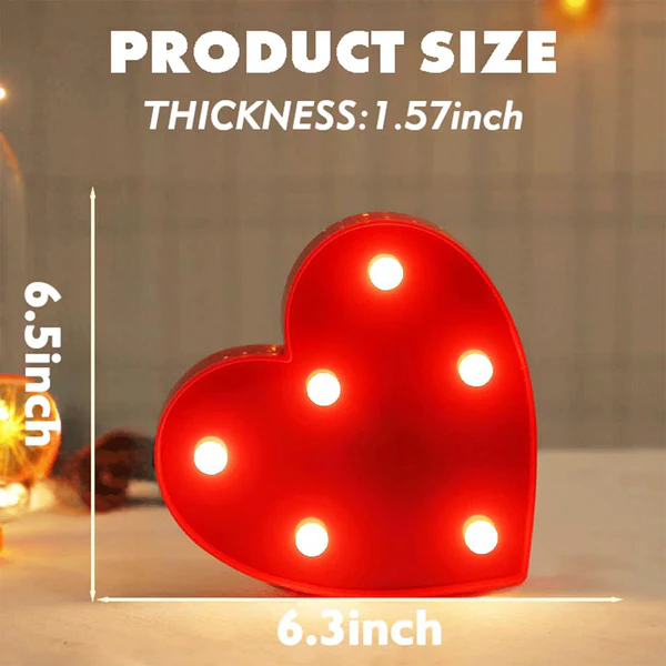 Heart Shape LED Decorative Night Light