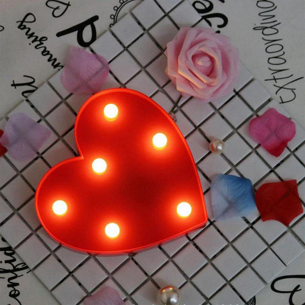 Heart Shape LED Decorative Night Light