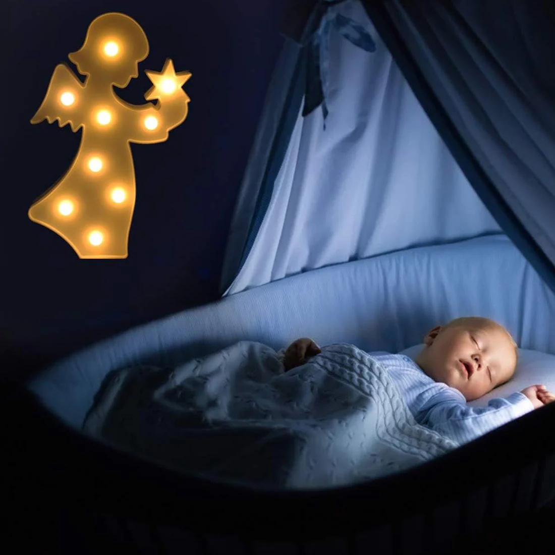 Angel Shape LED Decorative Night Light