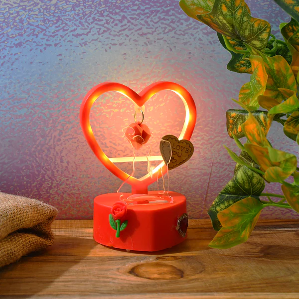 Romantic Heart Shaped LED Light Showpiece
