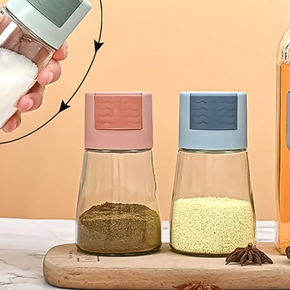 Glass Salt Dispenser with 0.5g Precision Control