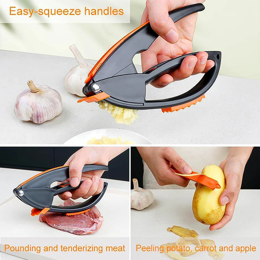 Multifunctional Garlic Press Mincer Crusher Tool