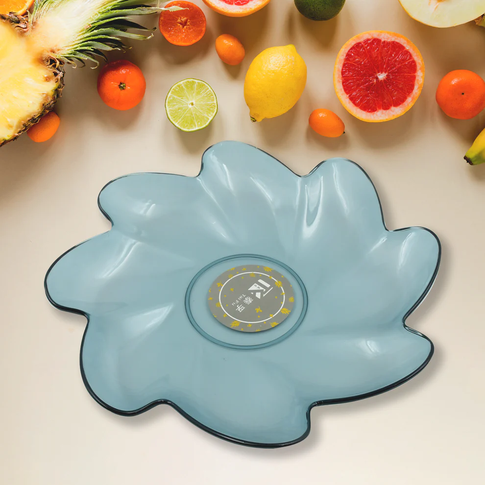 Flower Shape Kids Plastic Snack Plate