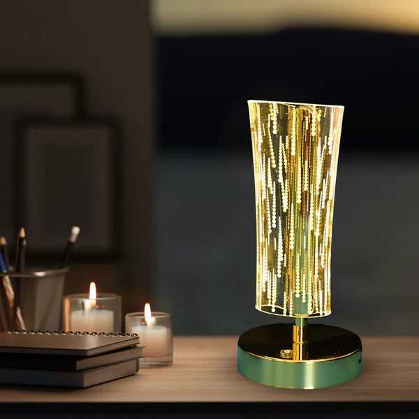 Classic Luxury Crystal LED Table Lamp for Living Room