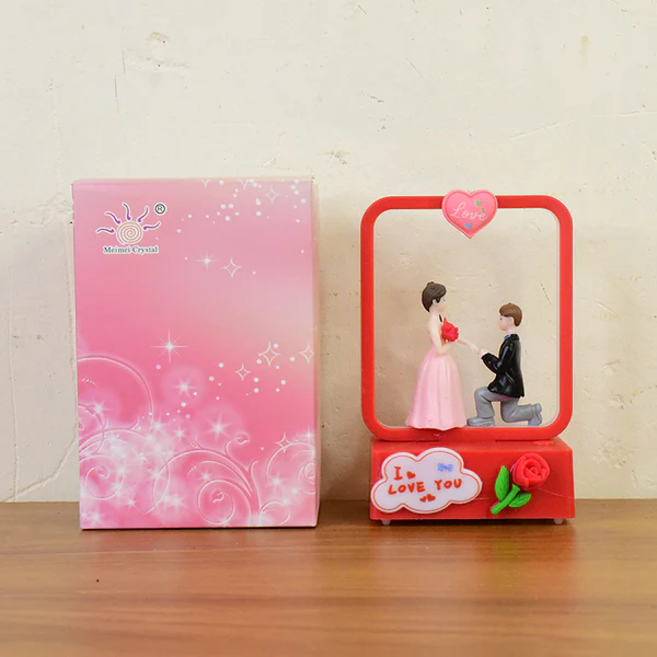 Romantic LED Love Couple Decorative Night Lamp Showpiece