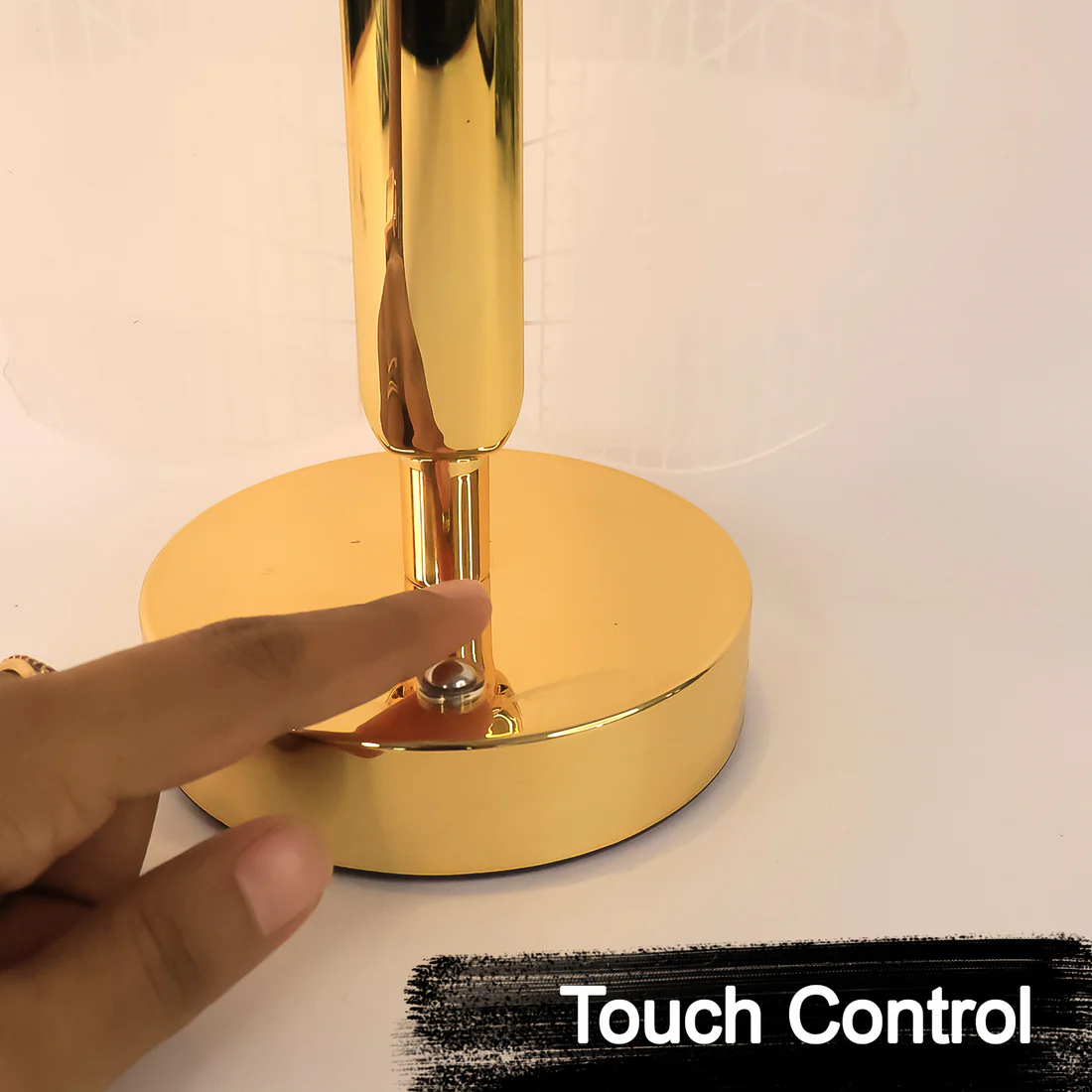 Elegant Plastic LED Table Lamp with Leaf Design Shade