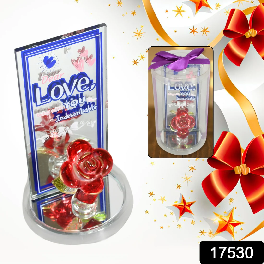 Lovely Rose Decorative Showpiece Romantic Gift