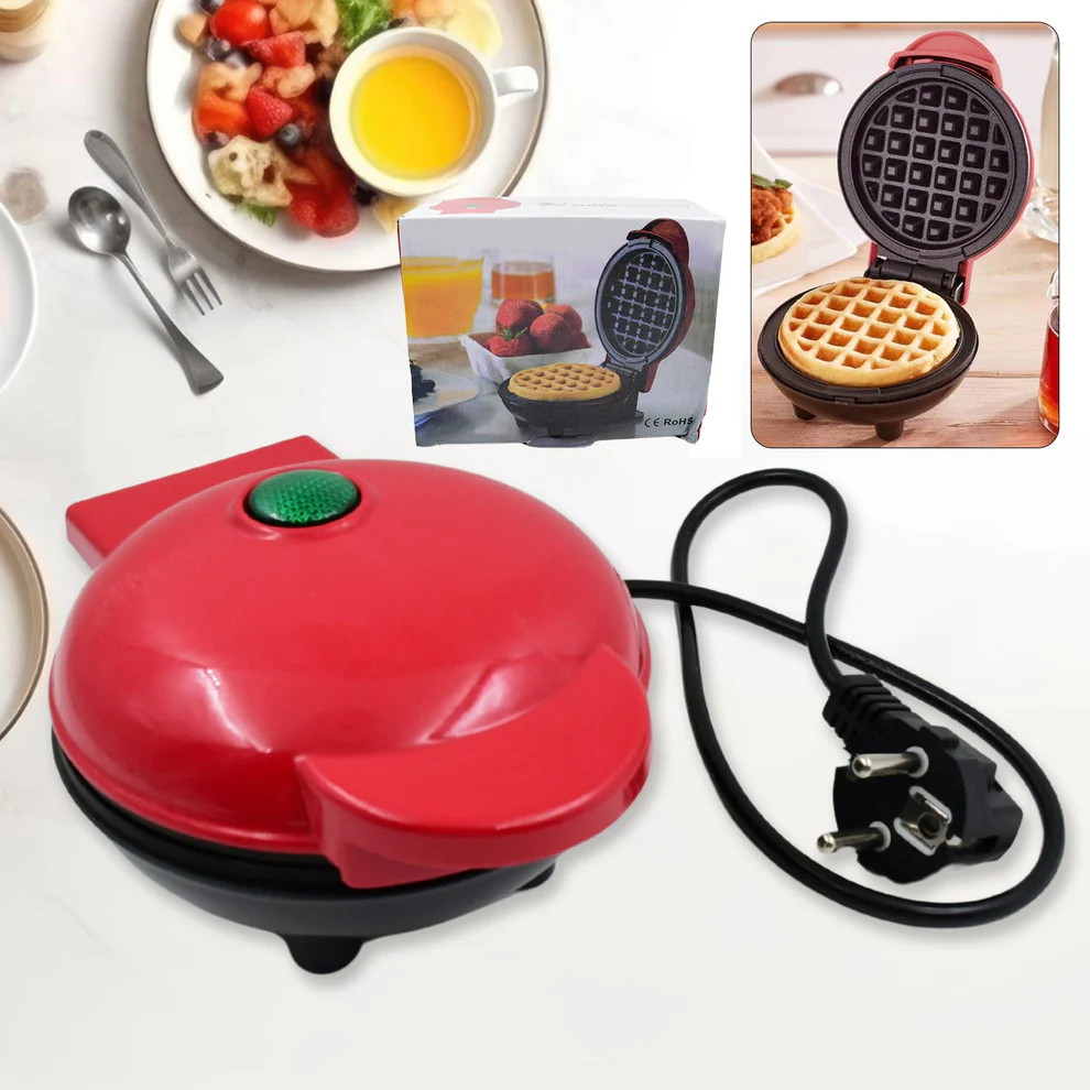 Mini Waffle Maker Machine Non Stick Easy...