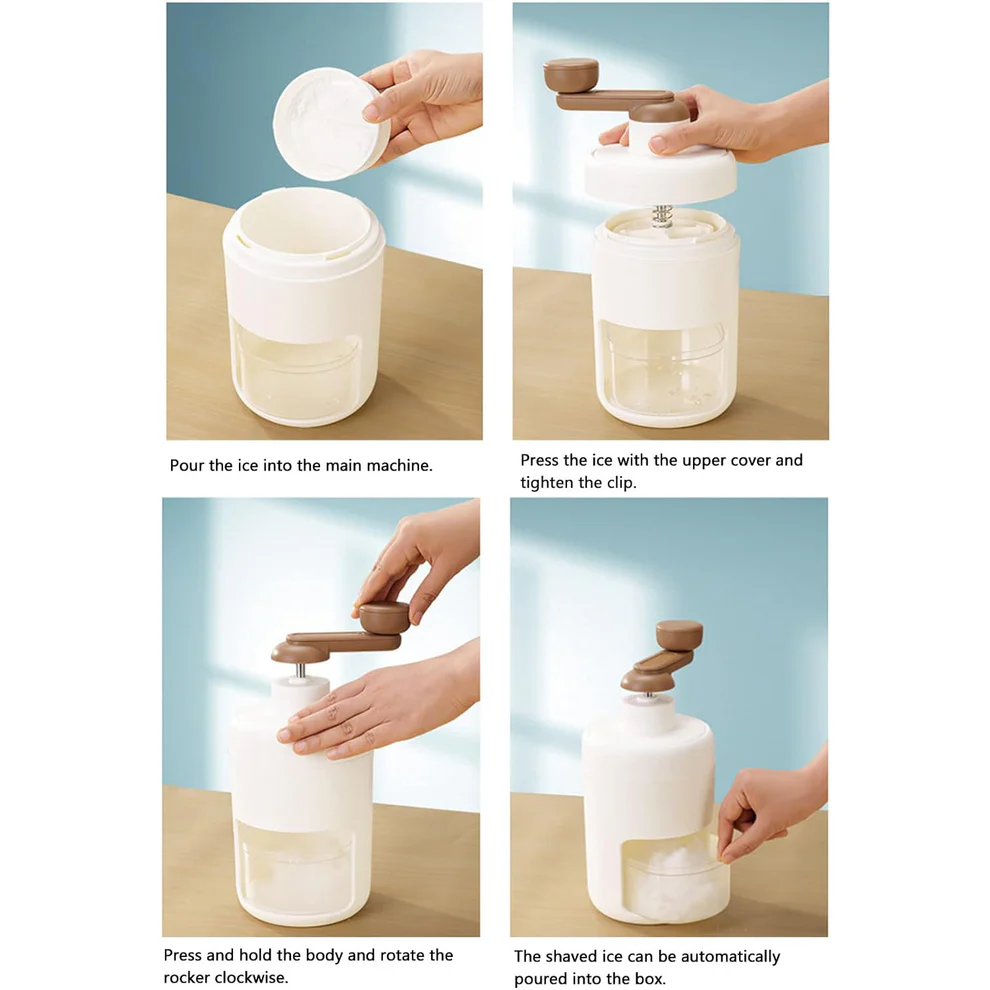 Portable Manual Gola Maker Ice Crusher Machine