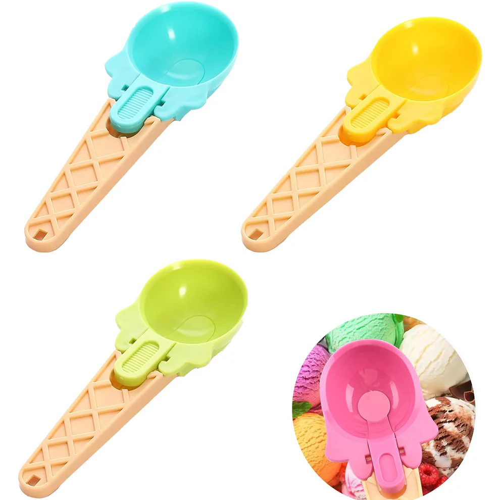Plastic Ice Cream Watermelon Scooper with Trigger