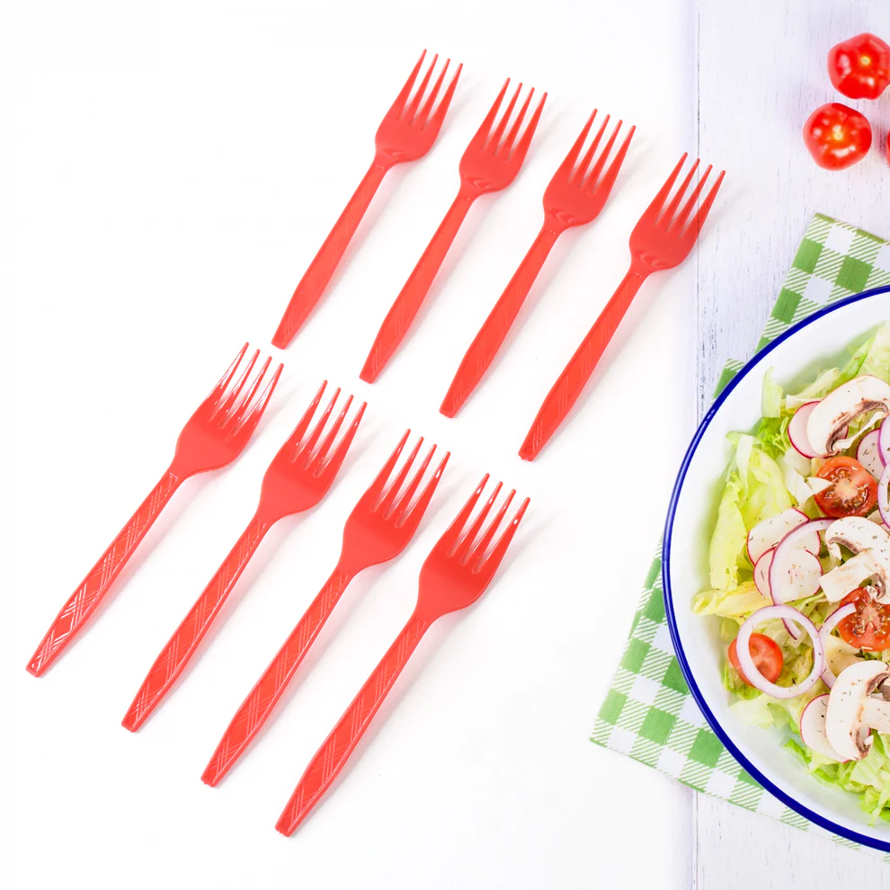 Premium Disposable Plastic Forks (8 Pc)