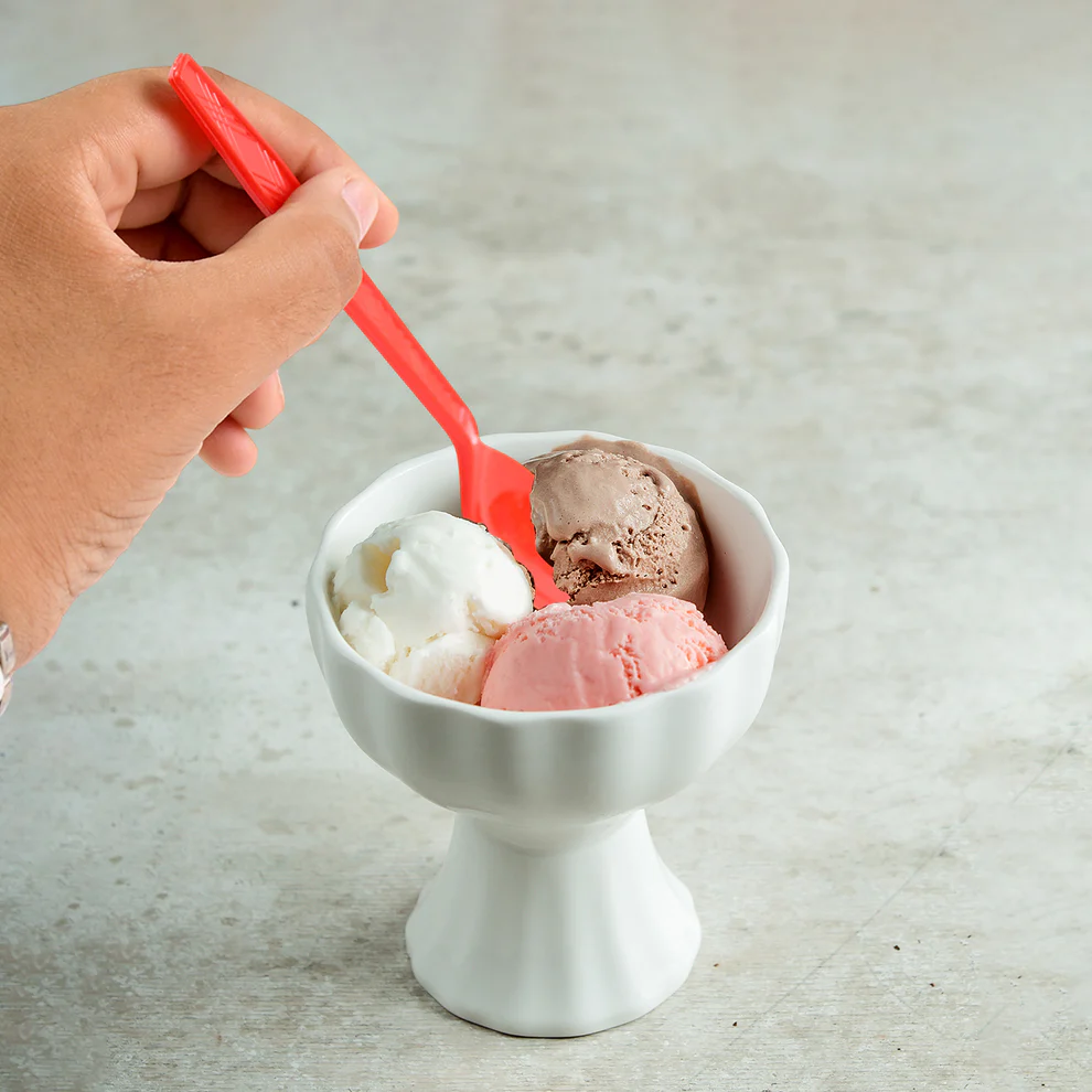 Reusable Plastic Dining Spoons Set of 8