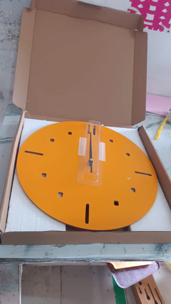 Modern Round Silent Wall Clock Non Ticking Design