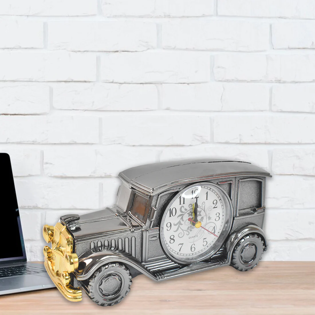 Car Model Alarm Clock with Pen Holder for Desk and Bedroom