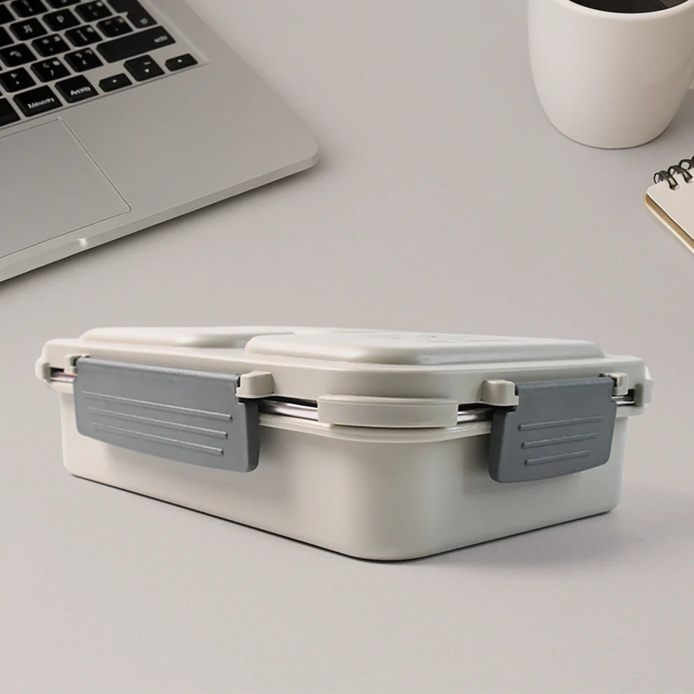 3 Compartment Stainless Steel Lunch Box