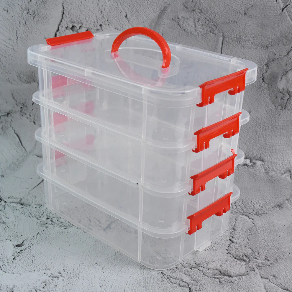 4 Layer Transparent Multipurpose Storage...