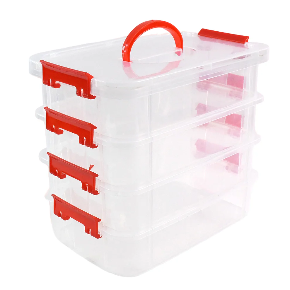 4 Layer Transparent Multipurpose Storage Box