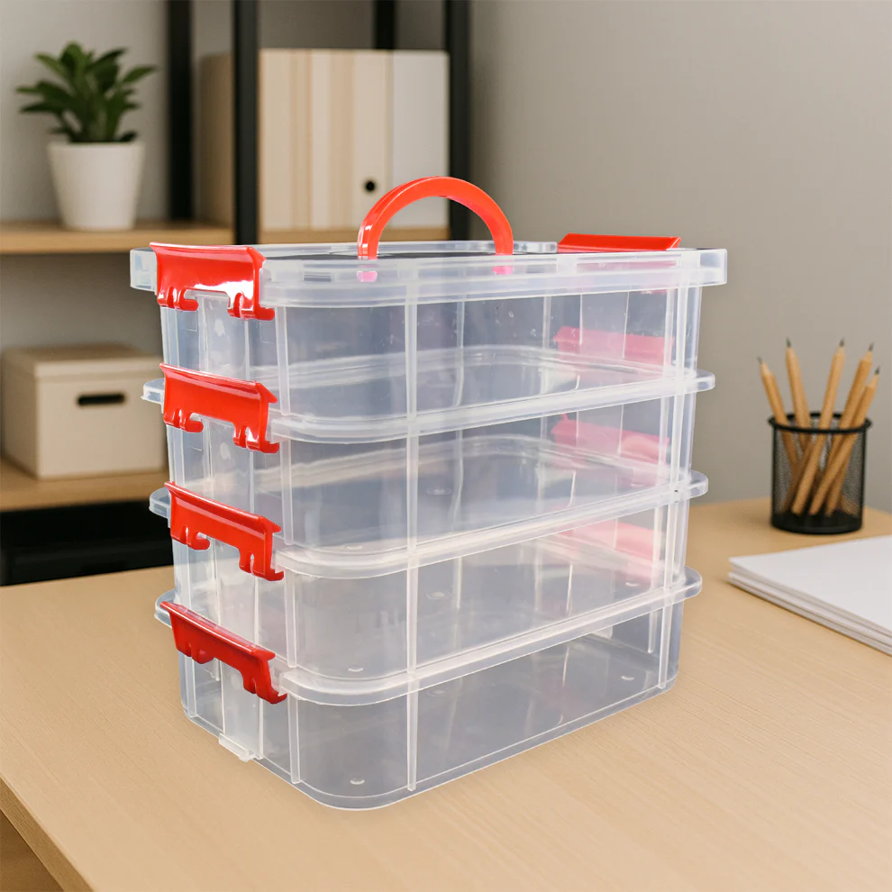 4 Layer Transparent Multipurpose Storage Box