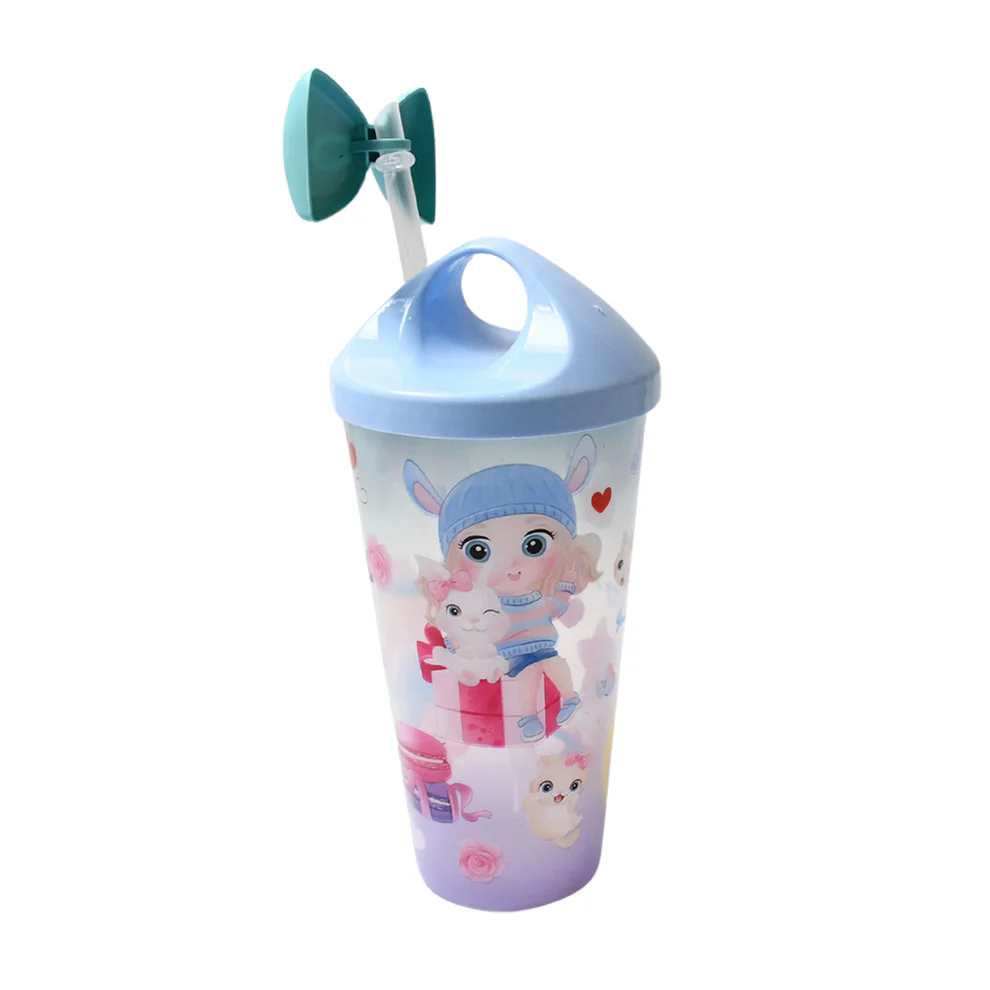 Unicorn Kids Water Bottle with Straw Lid