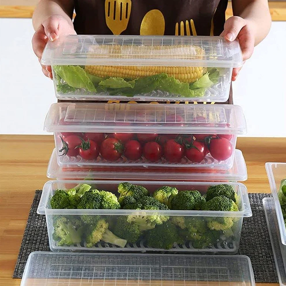 Vegetable And Fruit Freezer Storage Cont...