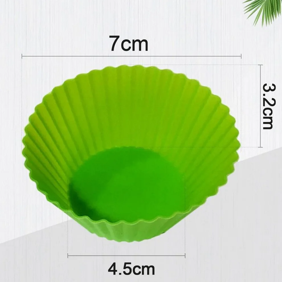 Silicone Cup Cake Baking Mould for Home Kitchen Use