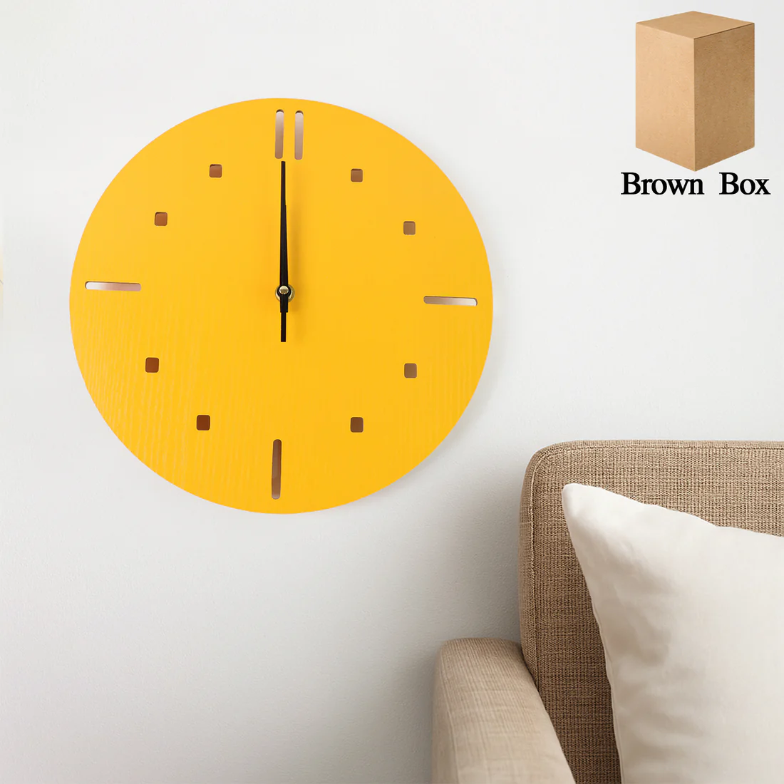 Modern Round Silent Wall Clock Non Ticki...