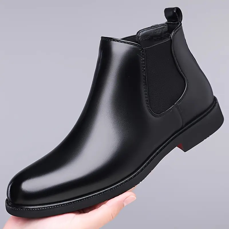 Latest Stylish Men's Black Chelsea Boots | Faux Leather Slip-On Ankle Boots | Comfortable Casual & Formal Footwear for Men & Boys