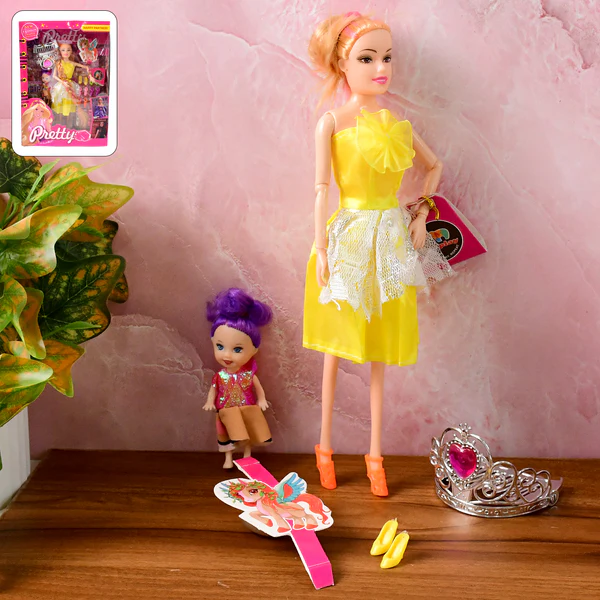 Fashion Doll with Baby Accessories Set
