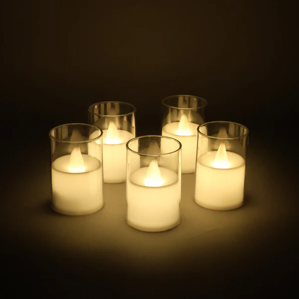 Flameless LED Votive Candles Decorative...