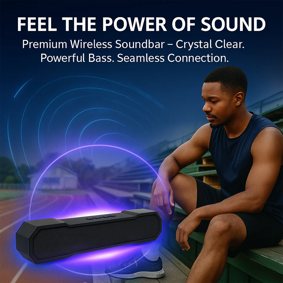 3D Sound Wireless Bluetooth Speaker (1 Pc)
