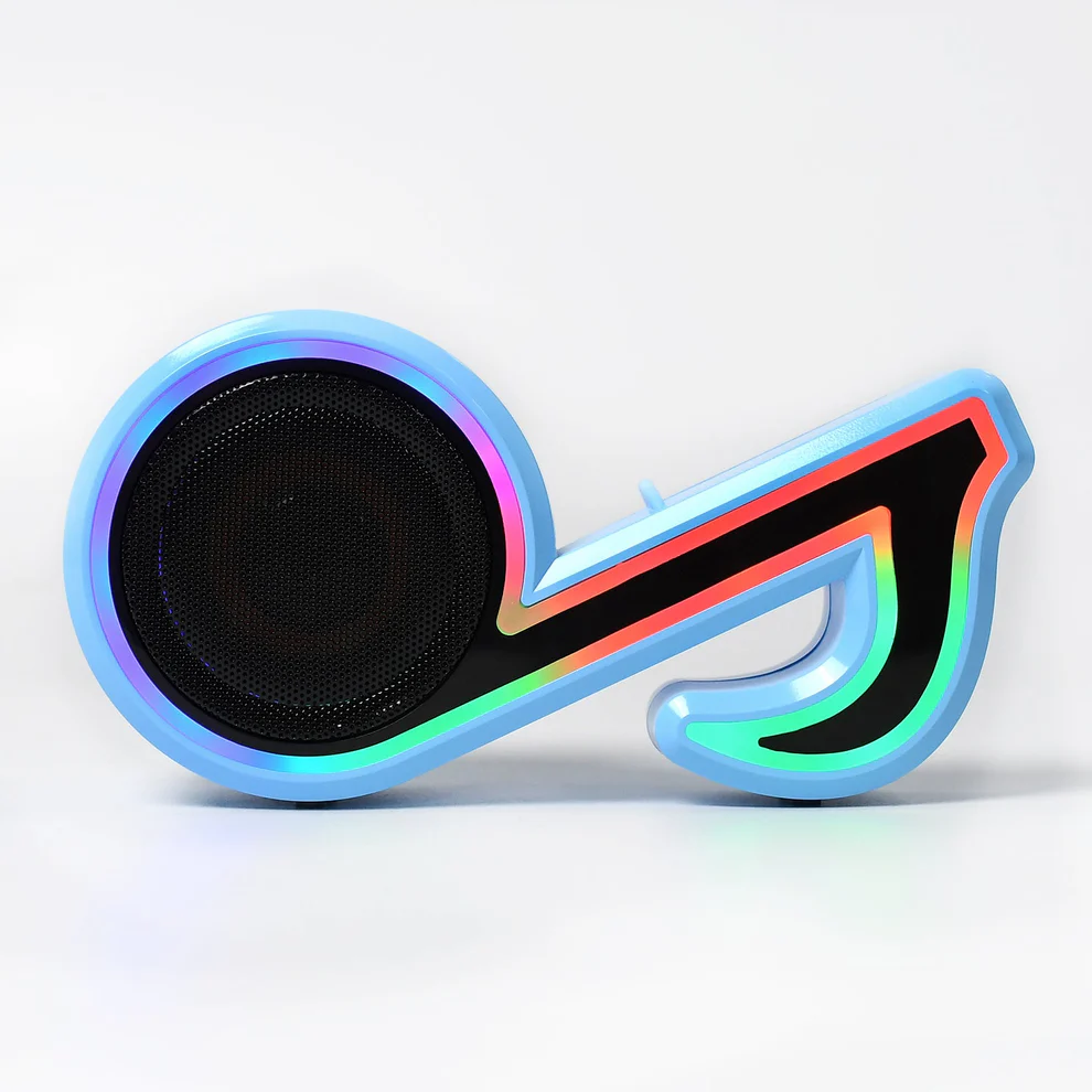 Mini Portable Music Note Shape Speaker Subwoofer Colorful Musical Note LED Lighting Sound For Creatives Gift Computer Phone Sound Equipment Bluetooth speaker (Media Player)