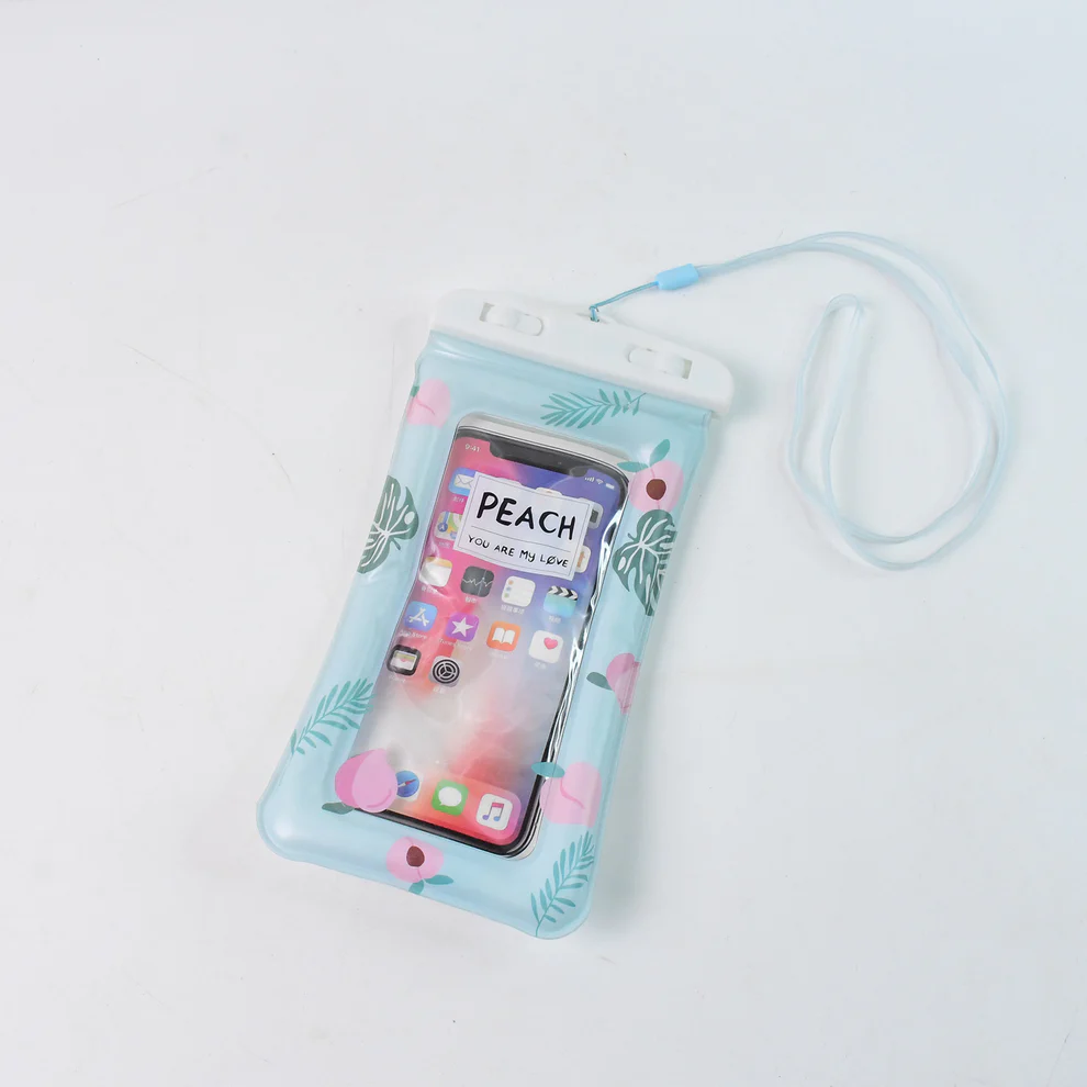 Waterproof Transparent Mobile Pouch with Neck Strap