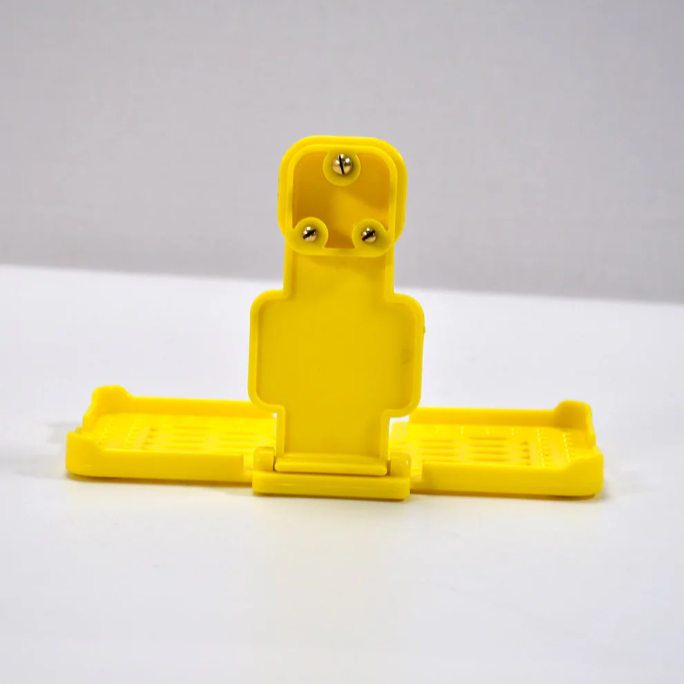 Yellow Wall Holder Stand for Mobile Phone Charging
