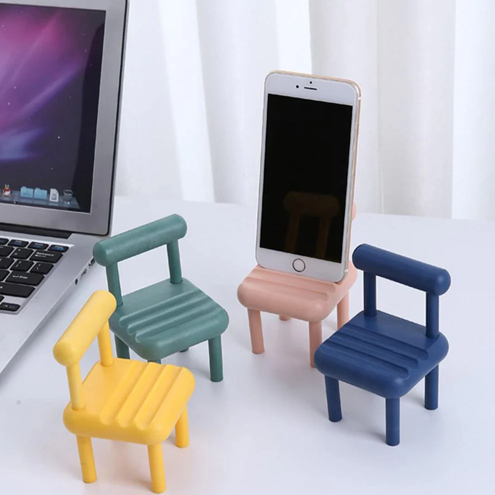 Mini Chair Design Phone Holder for All Smartphones