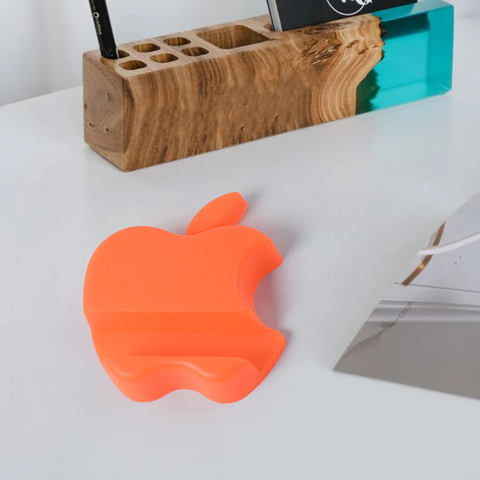Apple Shape Plastic Mobile Phone Holder Mix Color