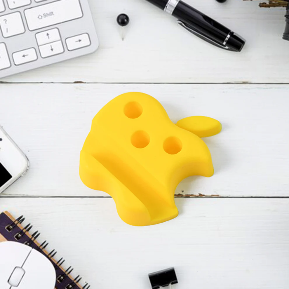 Apple Shape Mobile Stand with Pen Holder Multi Functional