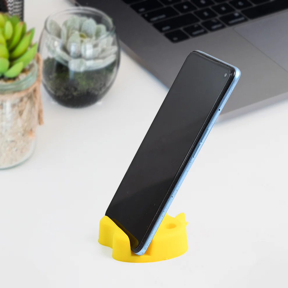 Apple Shape Mobile Stand with Pen Holder Multi Functional
