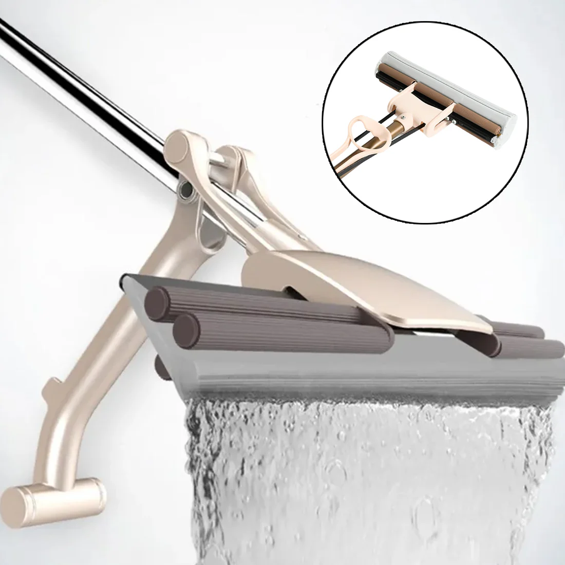 Super Absorbent Sponge Mop Self Cleaning Miracle Floor Mop