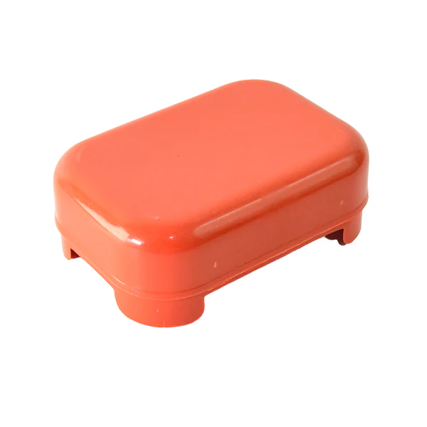 Rectangular Brick Red Plastic Soap Case
