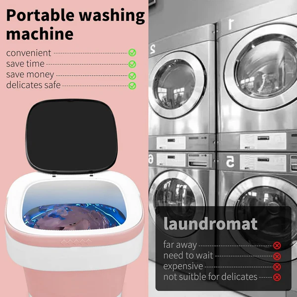 Portable Foldable Washing Machine Washer Dryer