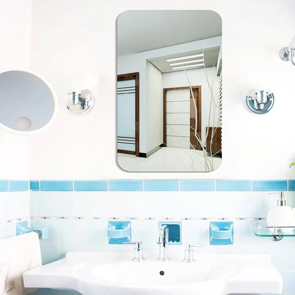 Plastic Square 3D Mirror Wall Sticker 30x30