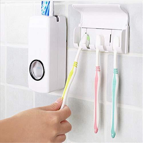 Toothpaste Dispenser with Brush Holder