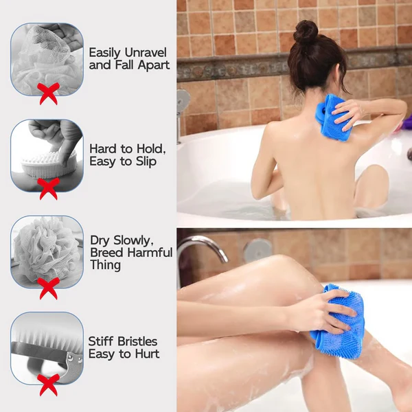 Silicone Double Sided Body Back Scrubber Belt