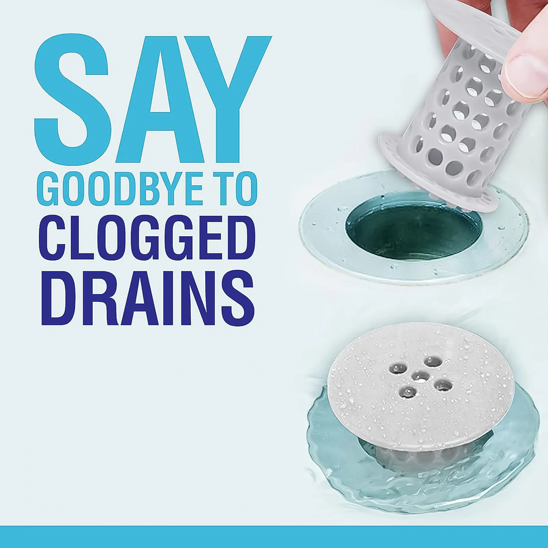 Universal Tub Drain Hair Catcher Strainer