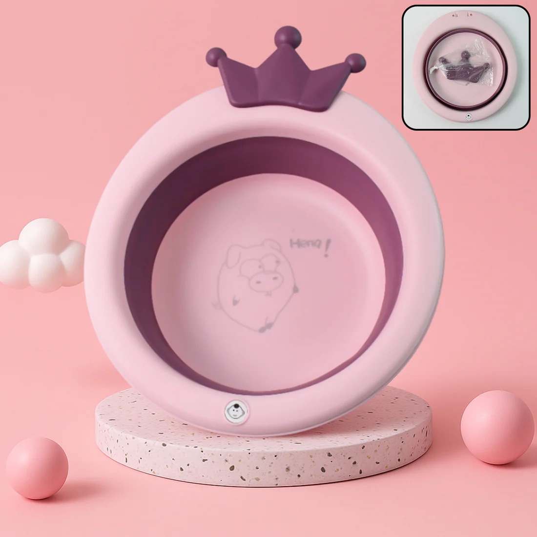 Premium Baby Bathtub with Non Slip Base